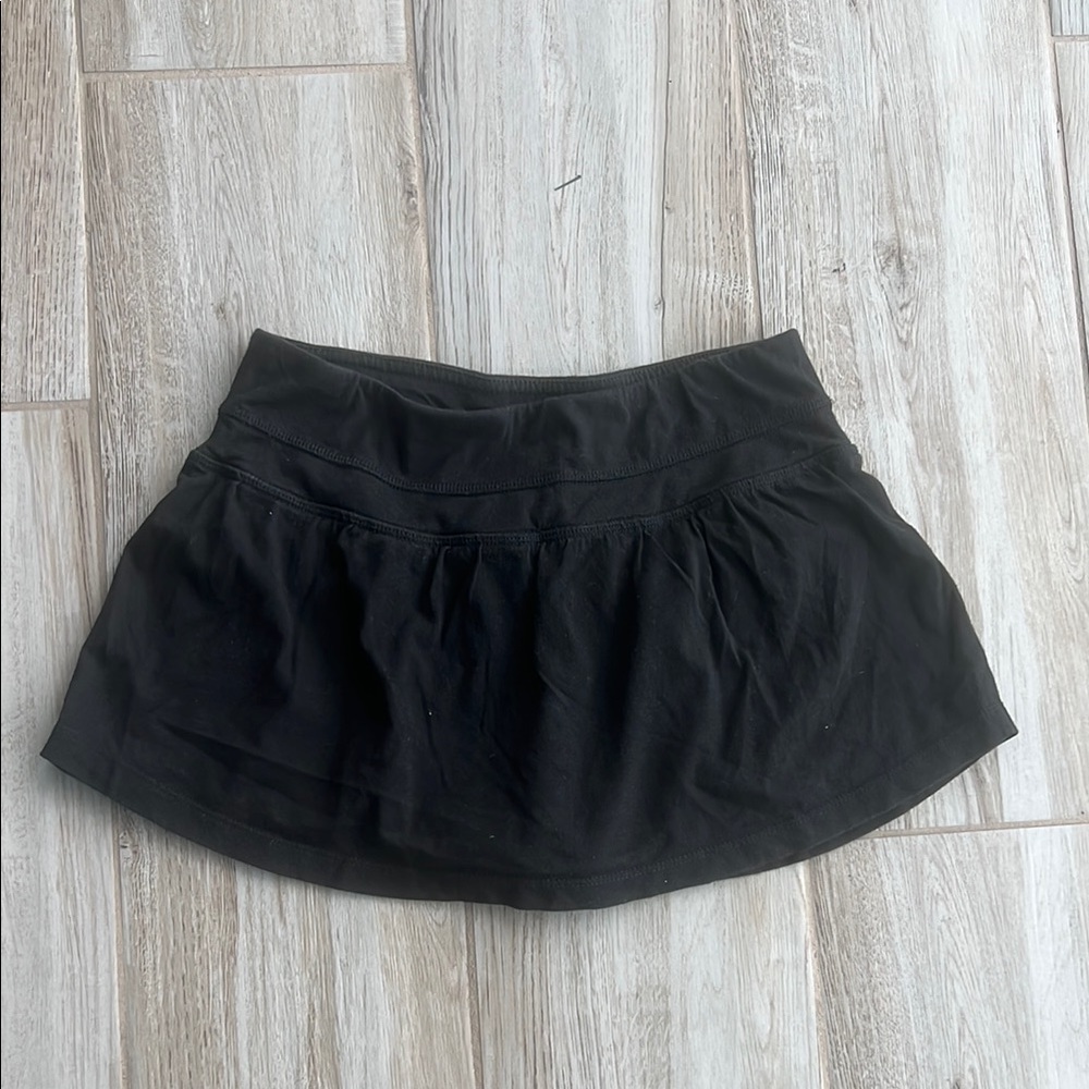 Athletic Black Mini Skirt for Women